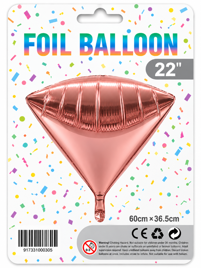 22" 4D Diamond Foil Balloon
