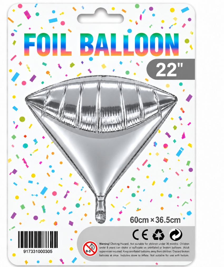 22" 4D Diamond Foil Balloon