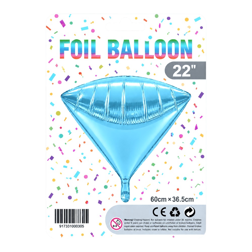 22" 4D Diamond Foil Balloon
