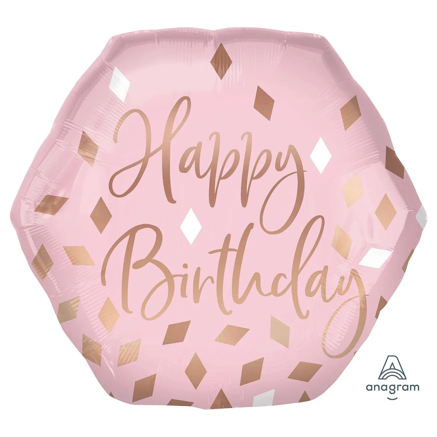 23" Happy Birthday - Blush Confetti - Anagram