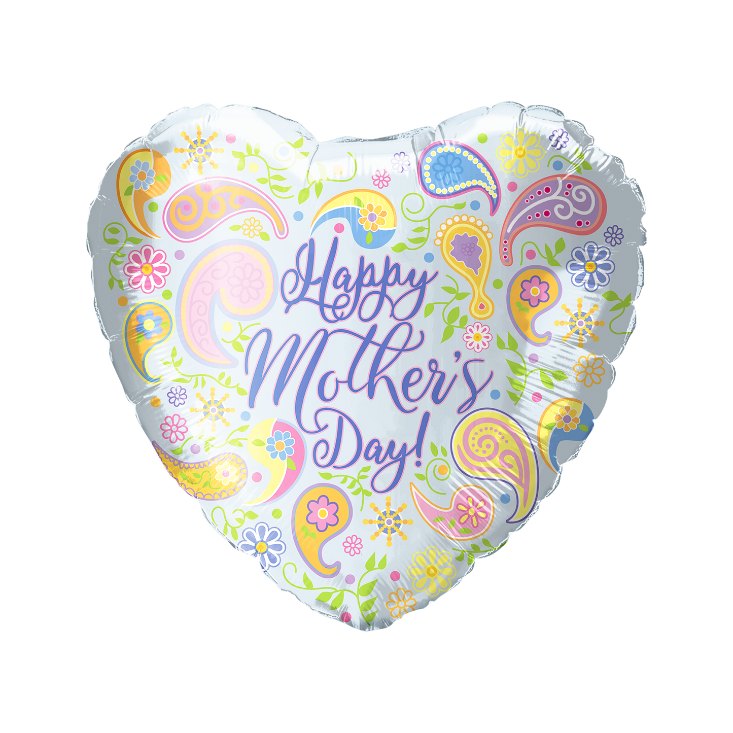 Party America 18" Happy Mother's Day Heart Balloon Pack of 50