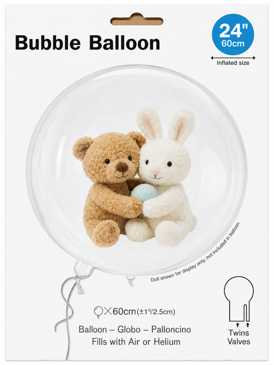 24" Clear Bobo Stuffing Balloon