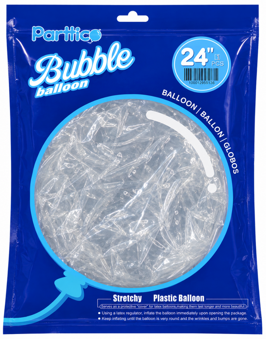 24" Clear Bobo (5ct)