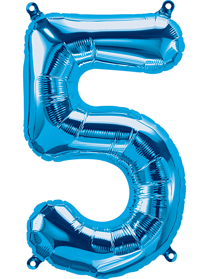 26" Blue Foil Numbers - Party America
