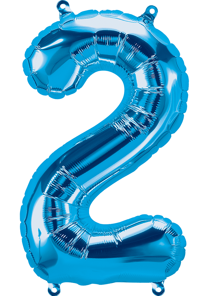 26" Blue Foil Numbers - Party America