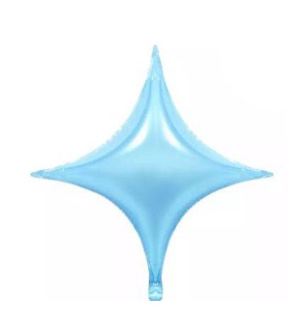 26" Light Blue 4d Star Balloon (Pack of 3) - Winner Party