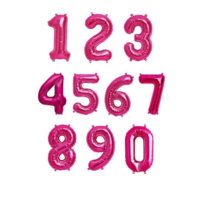 26" Pink Foil Numbers  - Party America