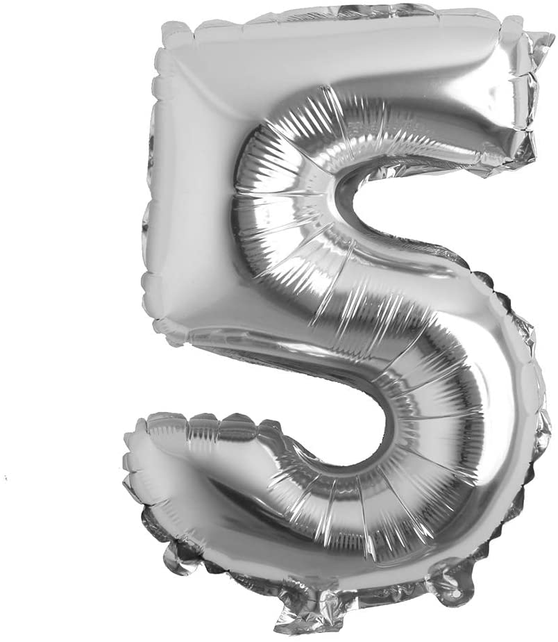26" Silver Foil Numbers  - Party America