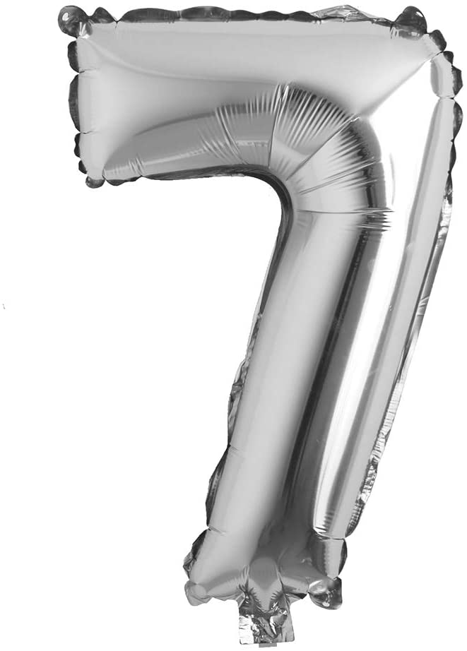 26" Silver Foil Numbers  - Party America