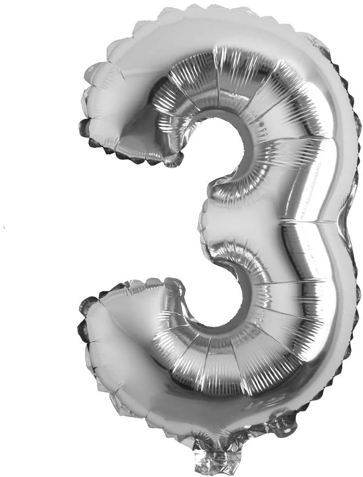 26" Silver Foil Numbers  - Party America