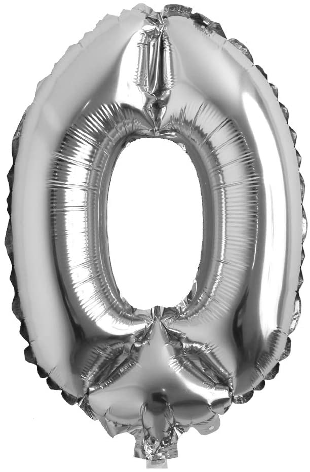 26" Silver Foil Numbers  - Party America