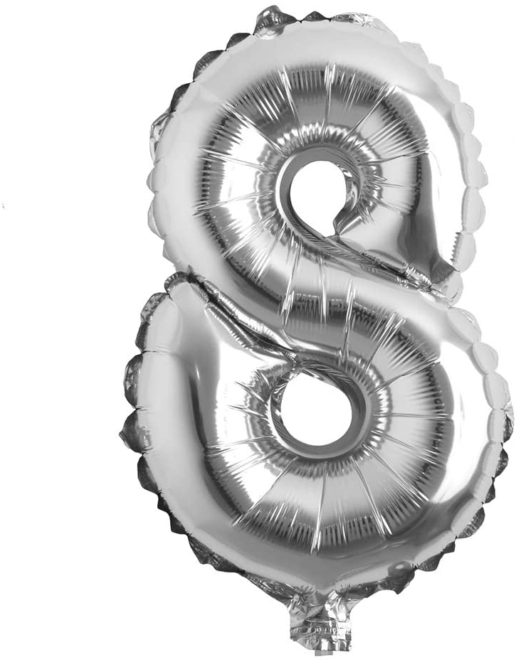 26" Silver Foil Numbers  - Party America