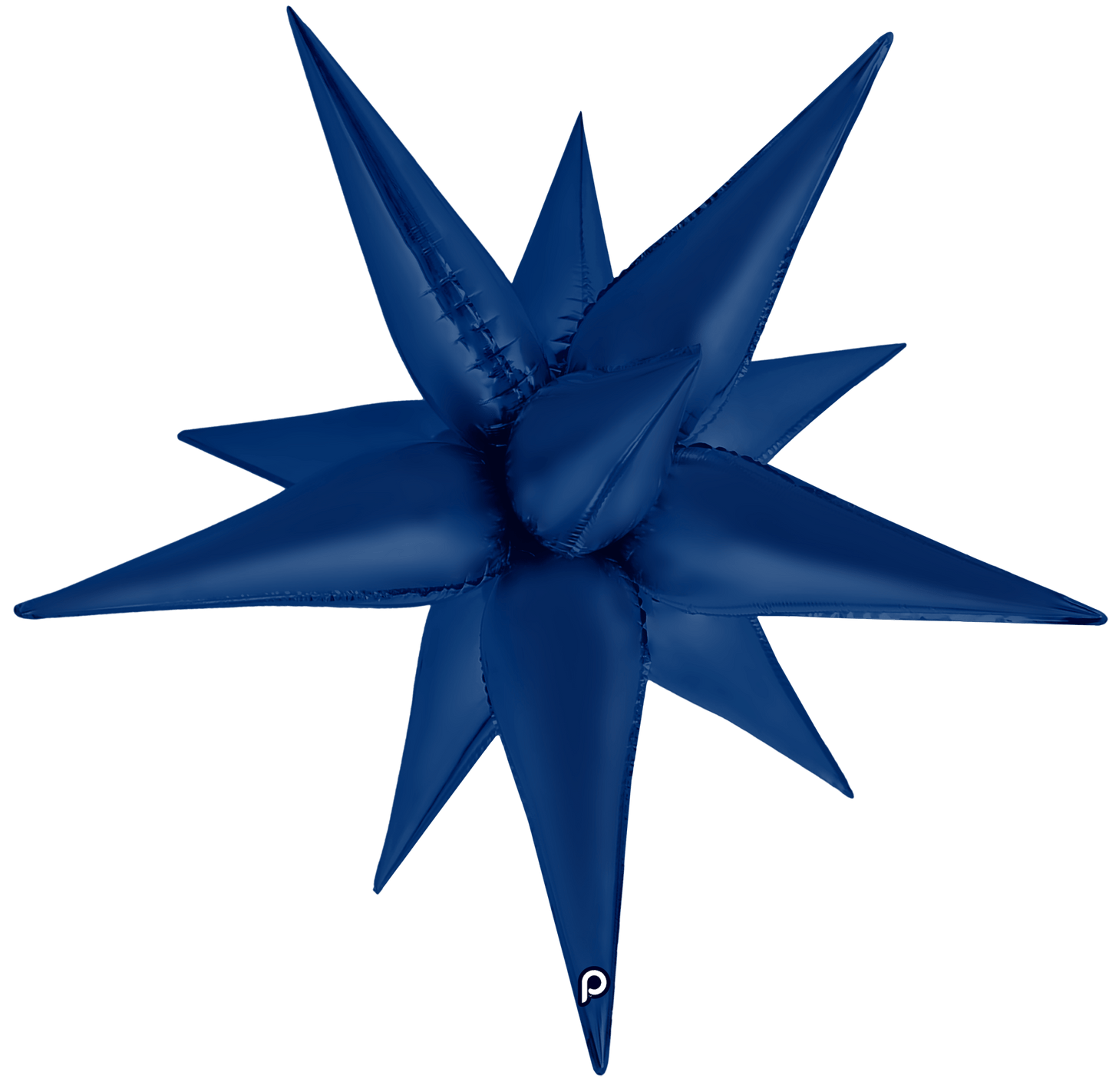 26" Starburst - Navy Blue Satin