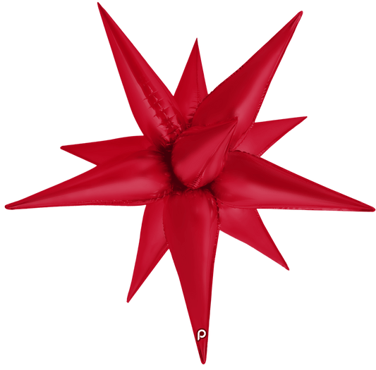 26" Starburst - Red Satin