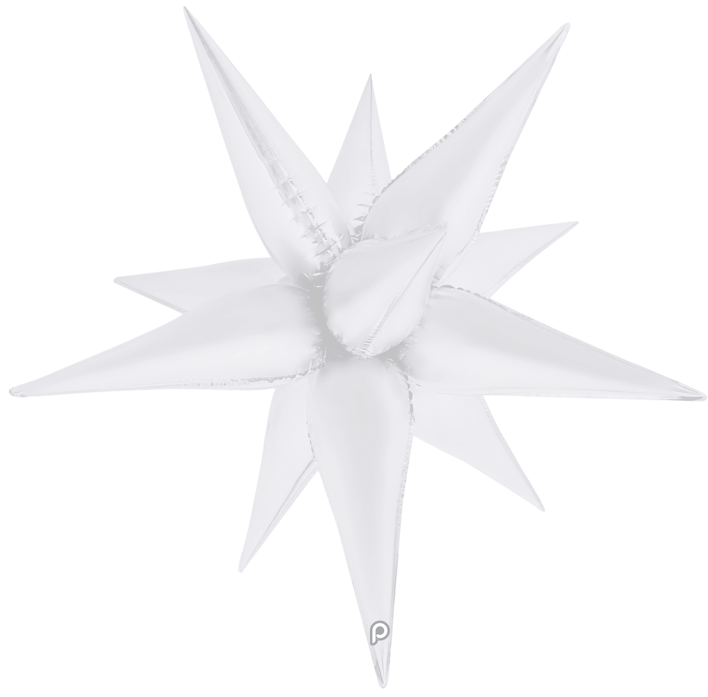 26" Starburst - White Satin
