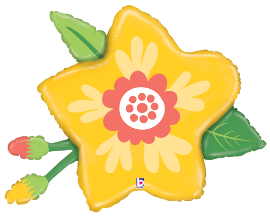 26" Yellow Flower Balloon