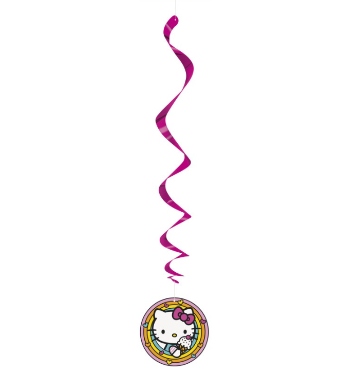 26" Hello Kitty and Friends Hanging Swirl Decorations (3ct) - Unique