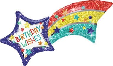 27" Birthday Wishes Shooting Star