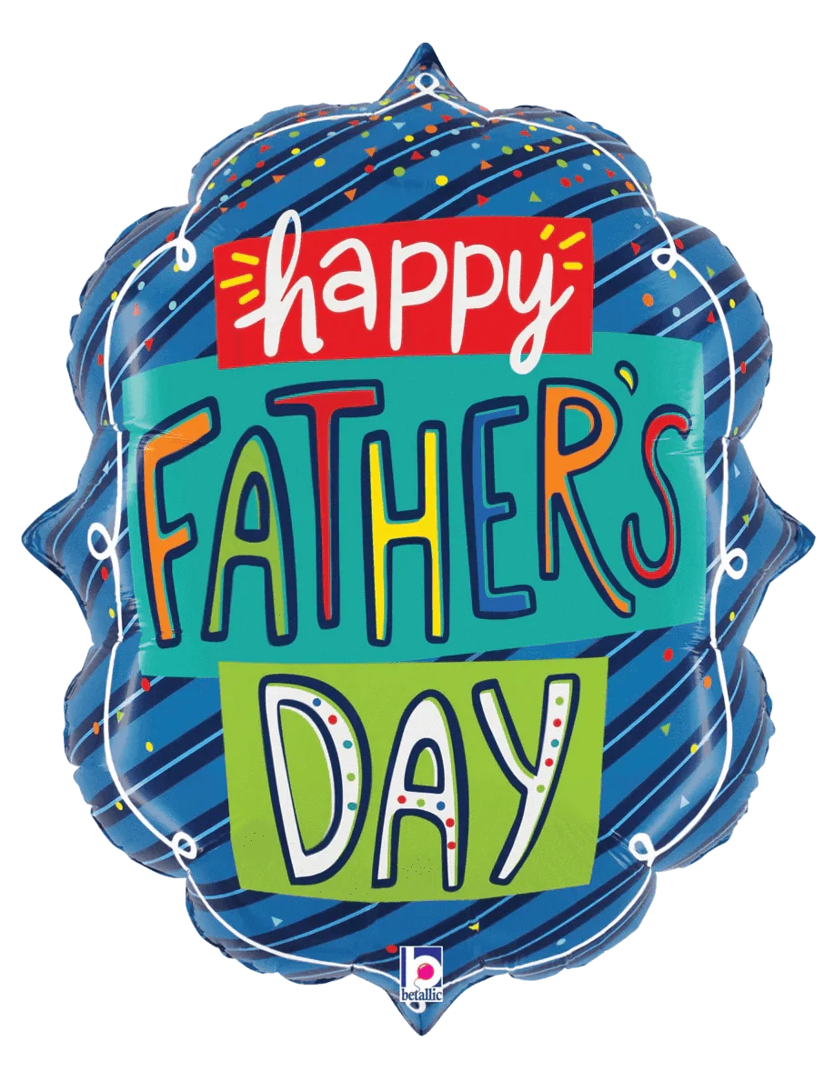 27" Father's Day Confetti Frame - Betallic