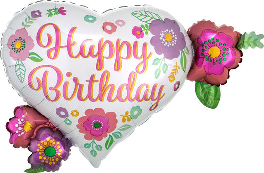 27" Happy Birthday Floral