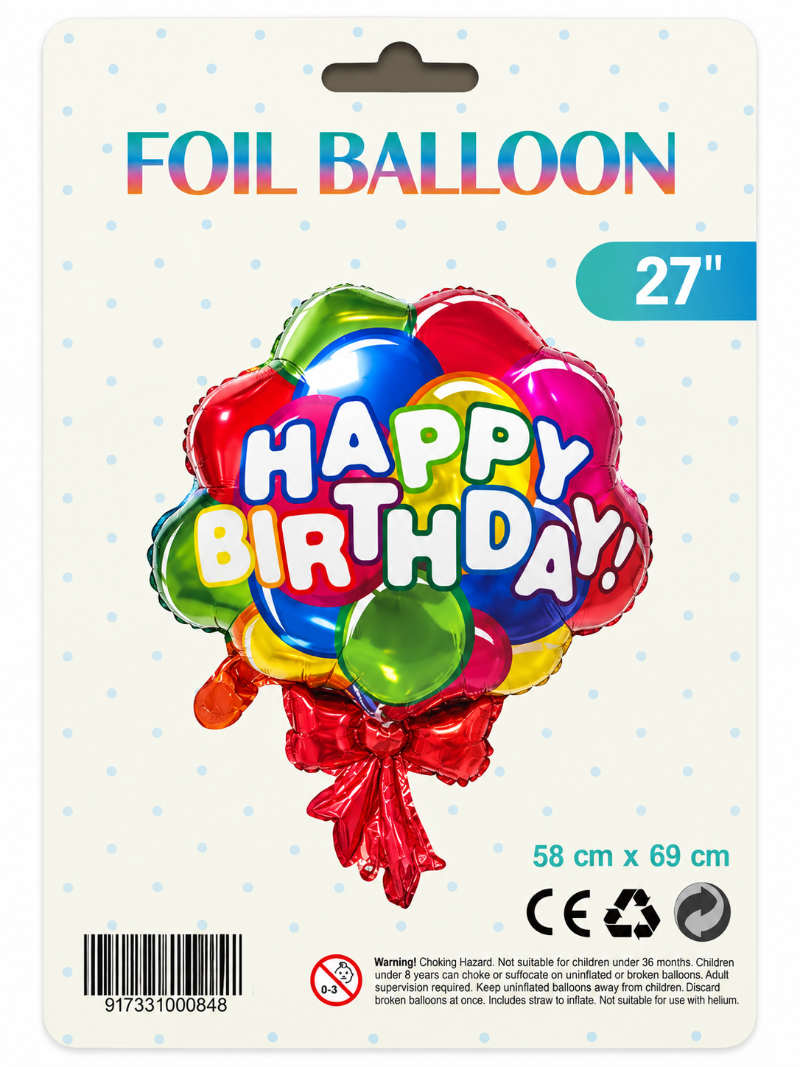 27" Happy Birthday Balloon Bouquet