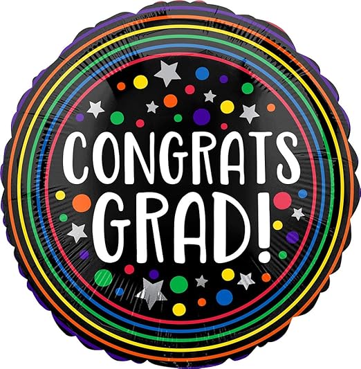 28" Colorful Congrats Grad (5ct) - Anagram