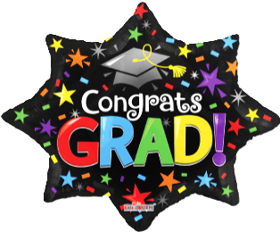 28" Congrats Grad Burst (5ct) - Conver USA