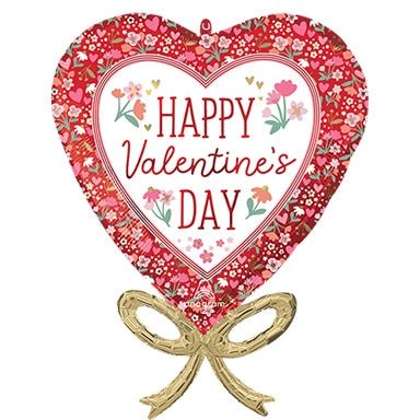28" Happy Valentines Day Boho Bow