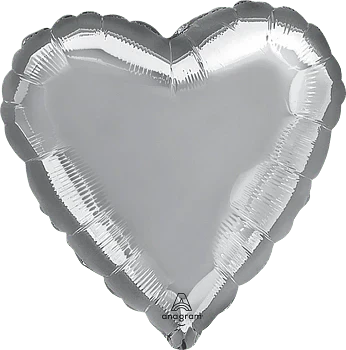 28" Heart - Silver