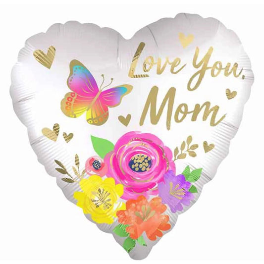 28" Love You Mom Satin Floral (5ct)