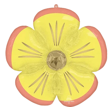 28" Soulful Blossoms Daisy Shape Foil Balloon 1ct - Anagram