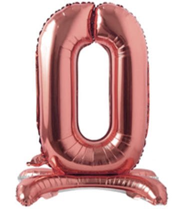 28" Standing Foil Numbers - Rose Gold