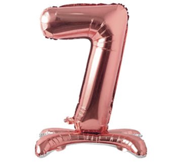 28" Standing Foil Numbers - Rose Gold