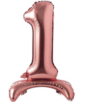 28" Standing Foil Numbers - Rose Gold