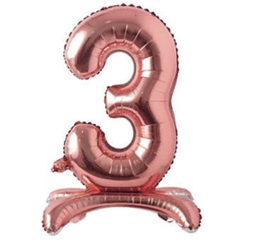 28" Standing Foil Numbers - Rose Gold