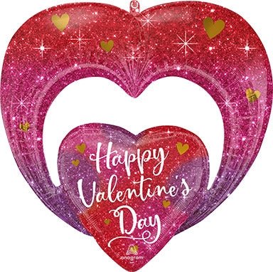 29" HVD Ombre Sparkles (PKG) SuperShape Foil Balloon - Anagram