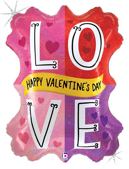 29" Valentine Love Color Block