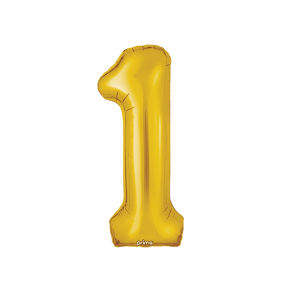 Prima 34" Gold Foil Balloon Number