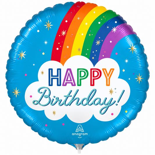 9" Happy Birthday Rainbow - Anagram