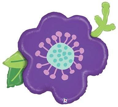 30" Purple Flower - Holographic