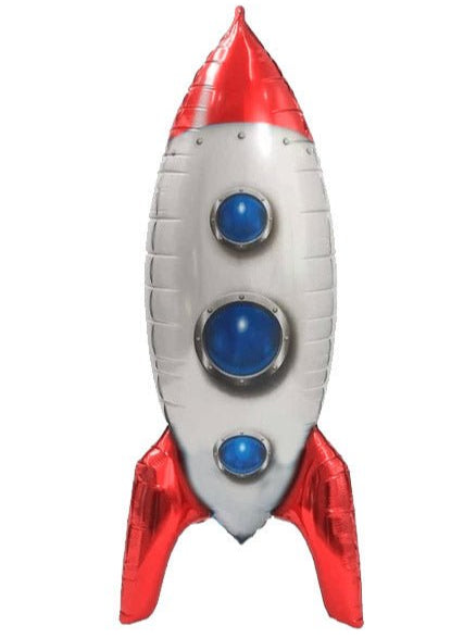 30" Red Rocket Ship Balloon - Winner Party