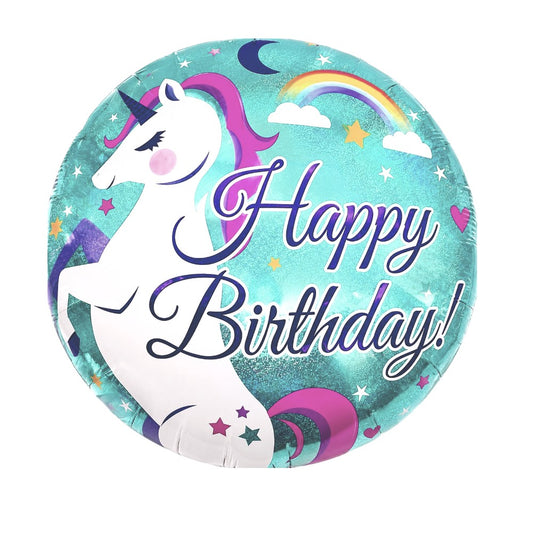 18" Happy Birthday Unicorn (20ct) - Party America