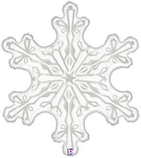 31" Clear Snowflake