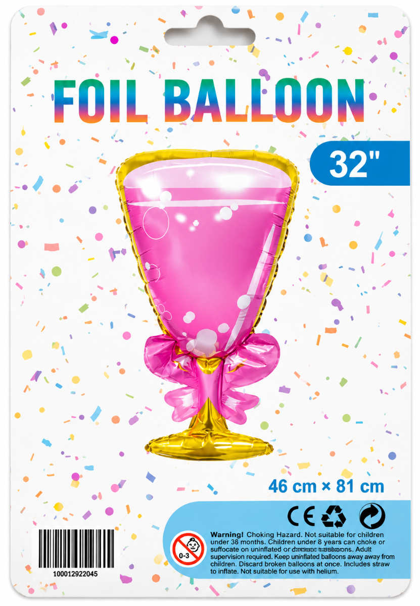 32" Pink Champagne