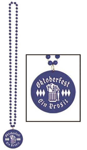33" Oktoberfest Beads with Medallion