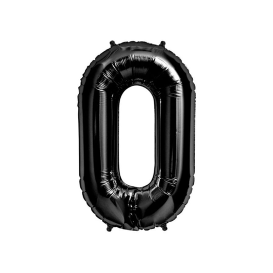 34" Balloon Numbers - Black - Party America