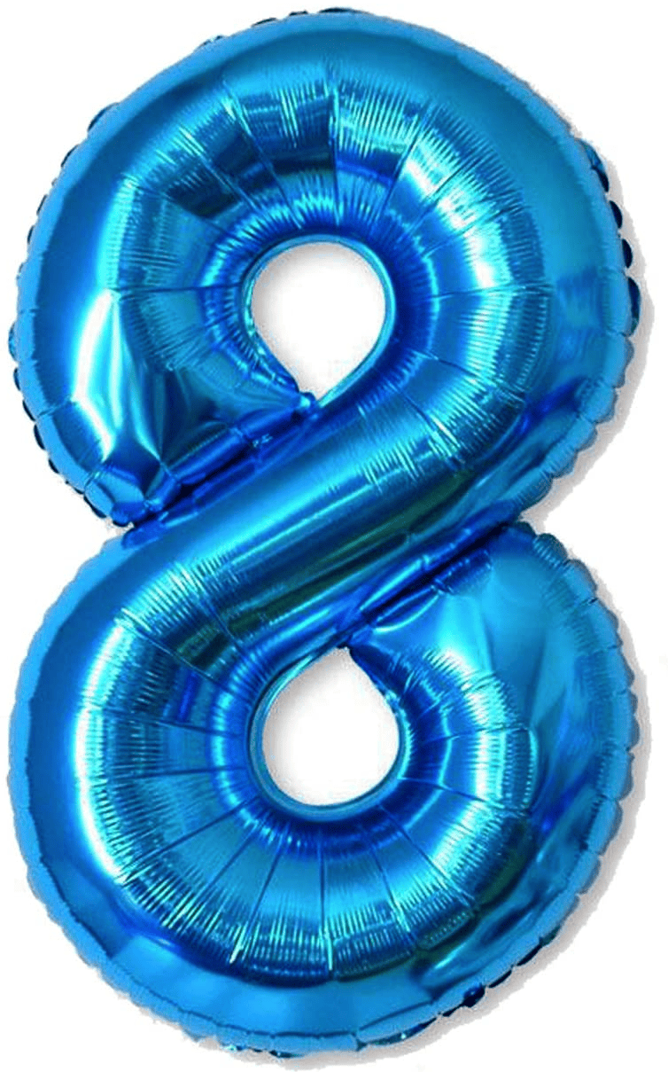 34" Balloon Numbers - Blue Conver USA
