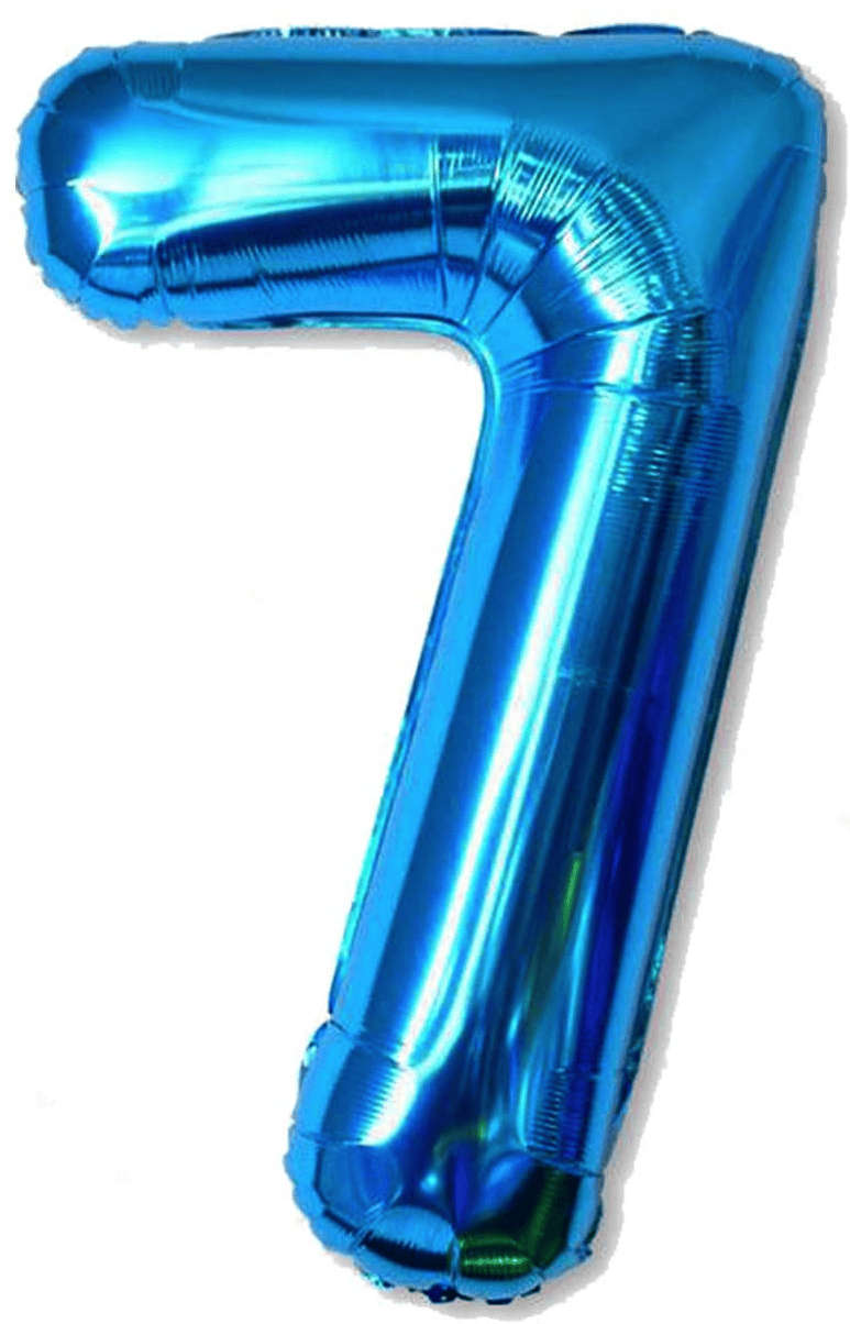 34" Balloon Numbers - Blue Conver USA