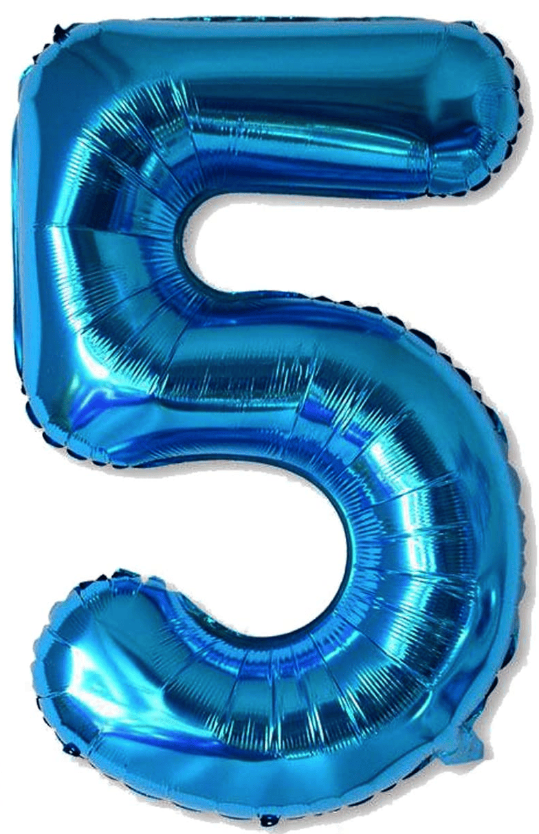34" Balloon Numbers - Blue Conver USA