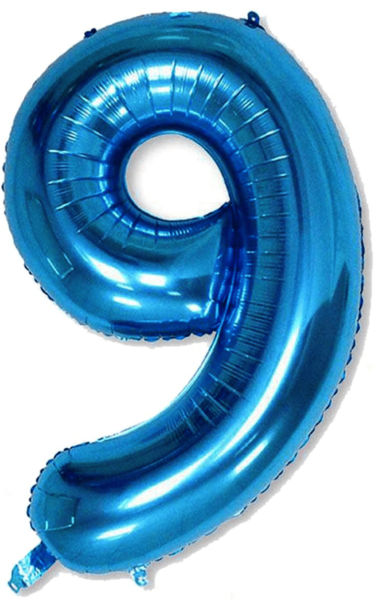34" Balloon Numbers - Blue Conver USA
